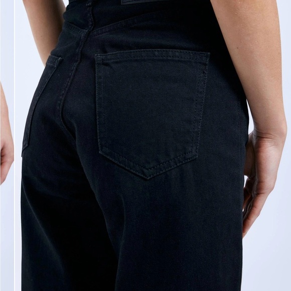 Dr. Denim Echo Black Wide Leg High Waisted Size 32/32 - Picture 7 of 14